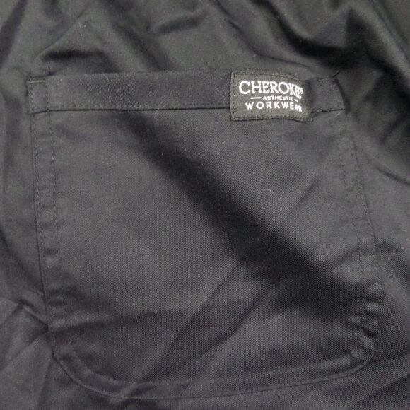 Cherokee Women's Workwear Revolution Black Mid Rise Drawstring Scrub Pants WW005 - Picture 9 of 10